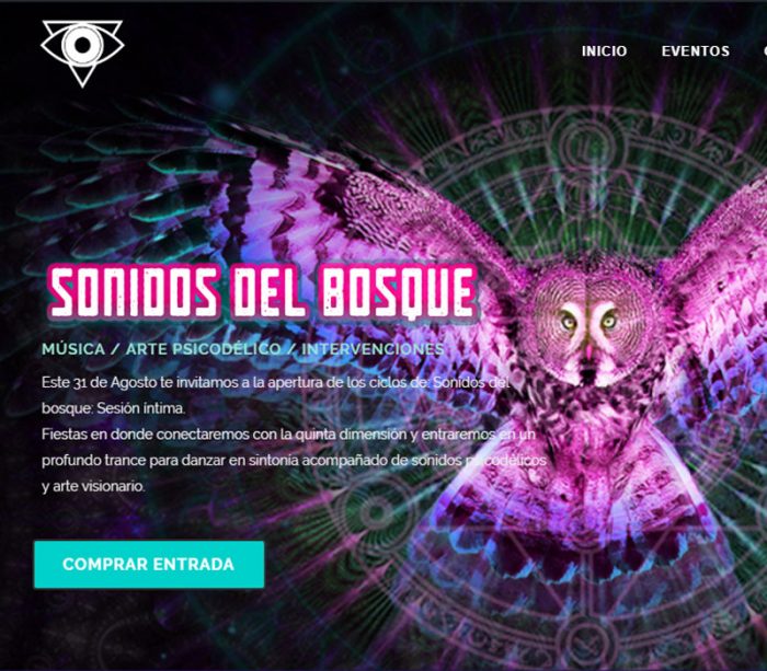Web - Sonidos del Bosque - Productora