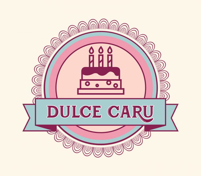 Logotipo Dulce Caru - Logo reposteria 3