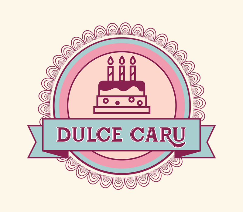 Logotipo Dulce Caru - Logo reposteria 3