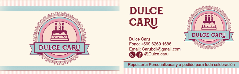 Logotipo Dulce Caru - Logo reposteria