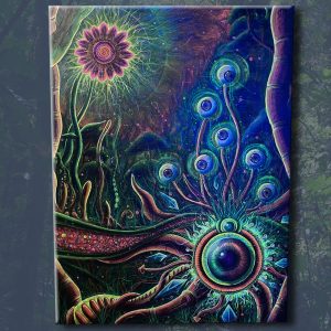 Cuadro de pintura psicodélica - Arte visionario - Visionary Art - Dby Arts - Célula Evolutiva 2