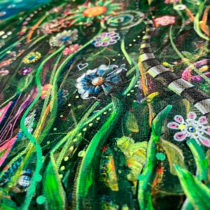 Las flores de mi jardín - Cuadro de pintura Acrílico - Imagen 3